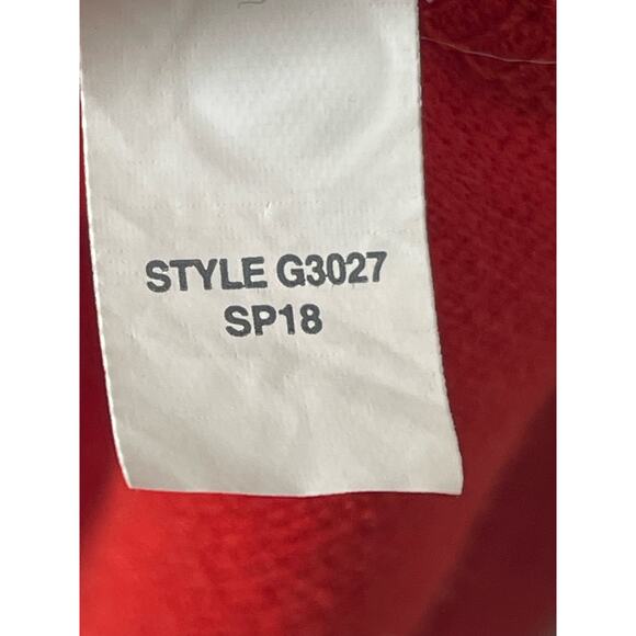 Madewell Skylark Cold Shoulder Red Top Shirt Smal Textured Stretch - Picture 6 of 6